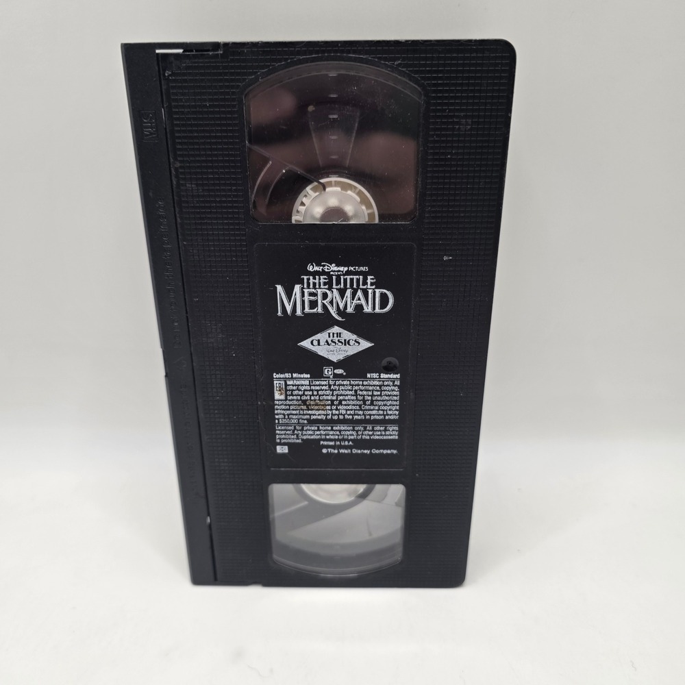 Disney The Little Mermaid VHS Black Diamond The Classics 1989 Ariel Rare Vintage